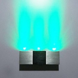 Moderne wandlamp met strooilicht Rechthoekige aluminium behuizing