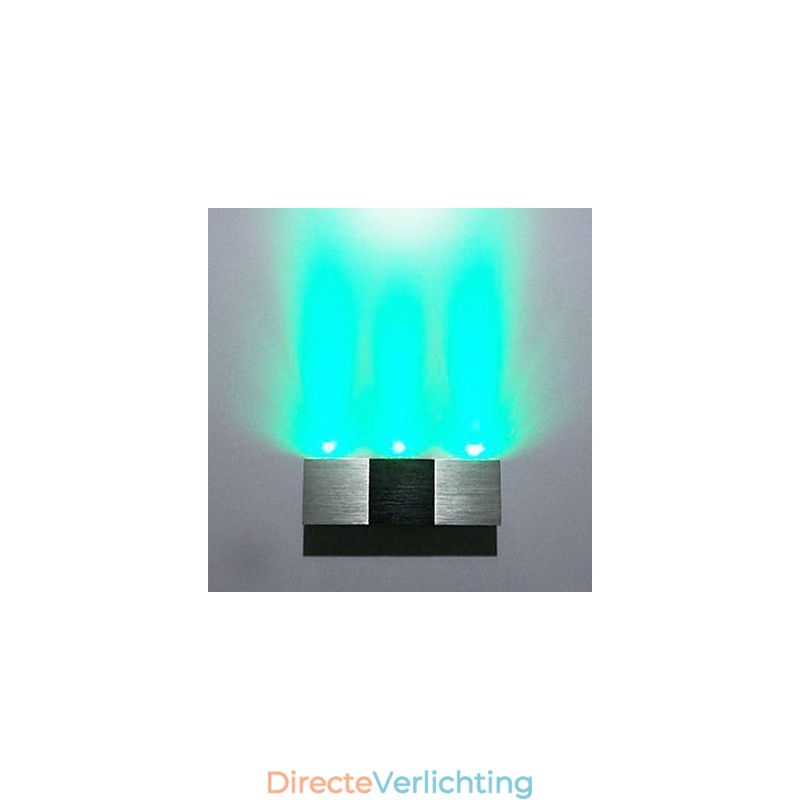 Moderne wandlamp met strooilicht Rechthoekige aluminium behuizing