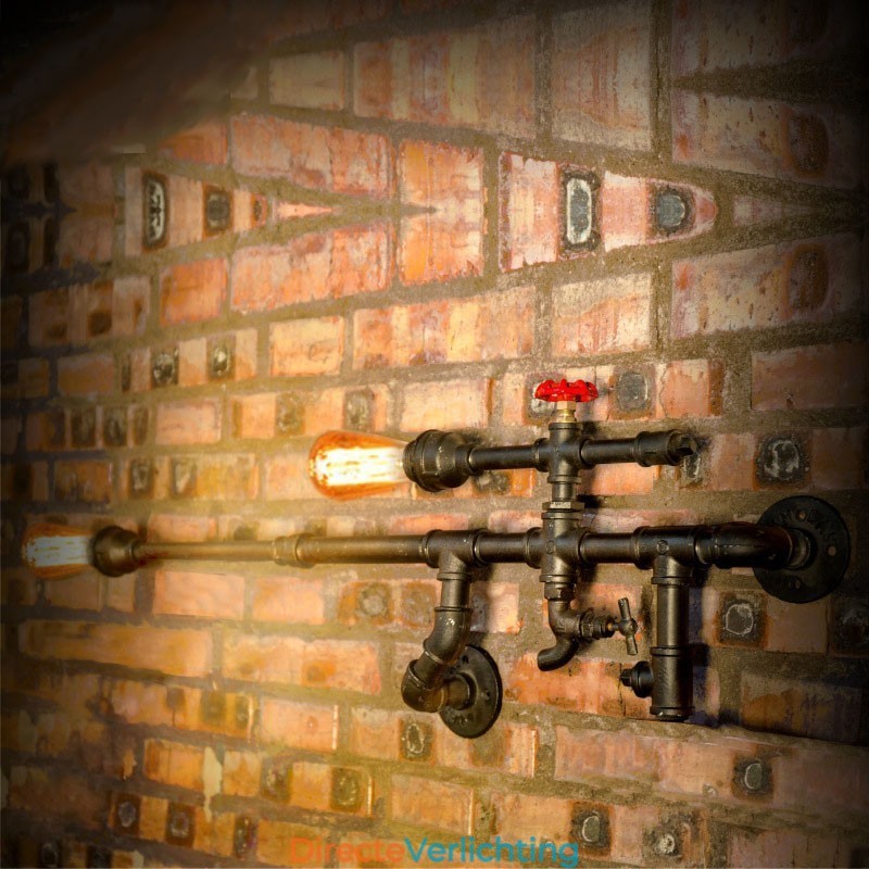 Vintage Industriële Wandlamp Badkamer Keuken Eetkamer Pijp Edison Licht Luxe Eetkamer Bar Wandlampen Lamparas FJ DB2 014A0