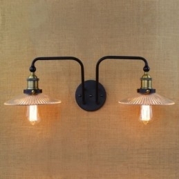 Industrieel Nordic Stijl Creatieve Persoonlijkheid Slaapkamer Interieur Mediterraan Café Muur Glas Dubbel IJzer
