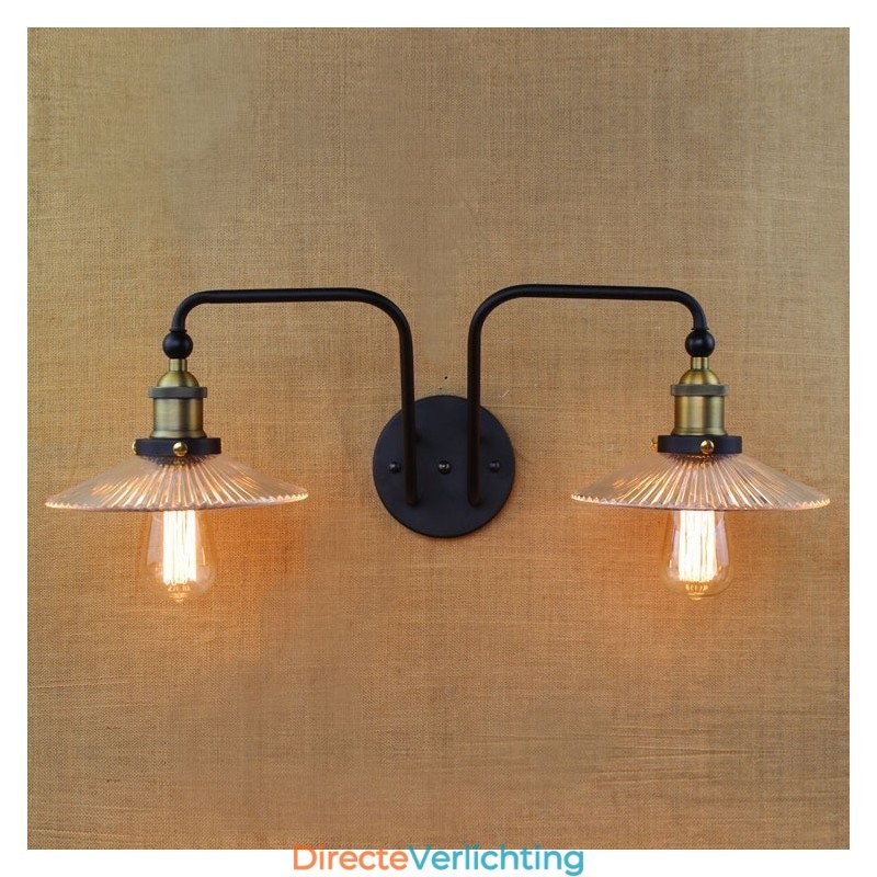 Industrieel Nordic Stijl Creatieve Persoonlijkheid Slaapkamer Interieur Mediterraan Café Muur Glas Dubbel IJzer