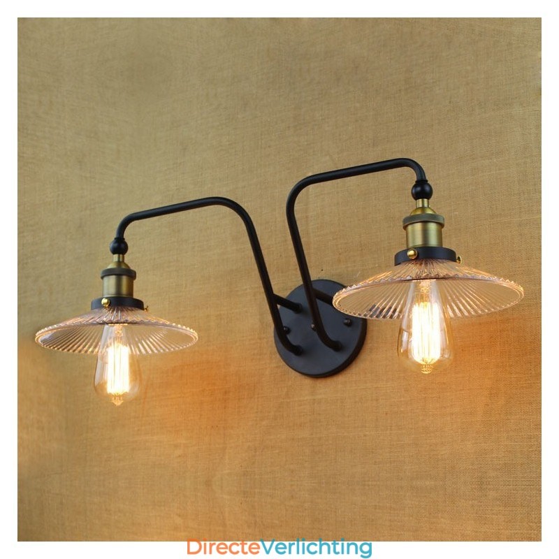 Industrieel Nordic Stijl Creatieve Persoonlijkheid Slaapkamer Interieur Mediterraan Café Muur Glas Dubbel IJzer