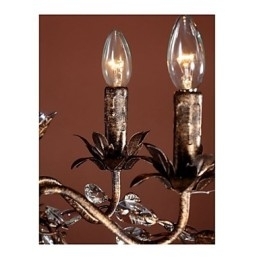 Vintage kaars stijl antieke messing metalen kroonluchter