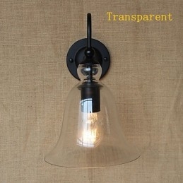 Amerikaanse landelijke landelijke pastorale minimalistische woonkamer hal versierde glazen wandlamp