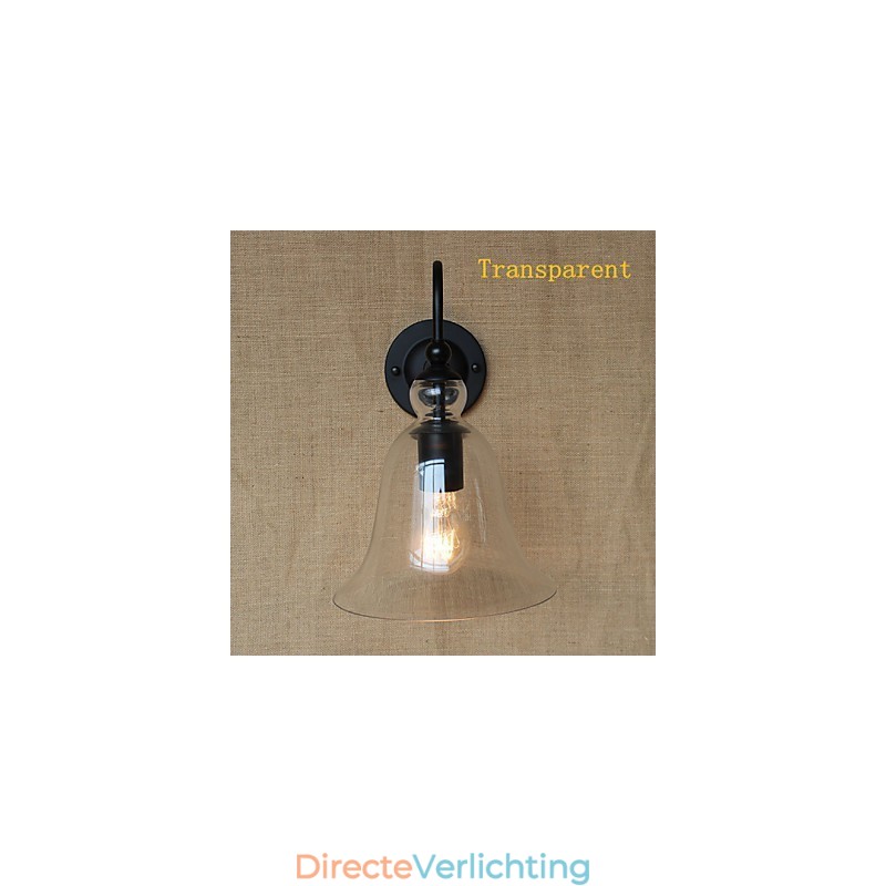 Amerikaanse landelijke landelijke pastorale minimalistische woonkamer hal versierde glazen wandlamp