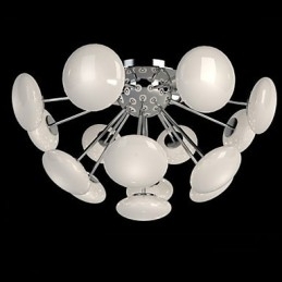 ModernYestaurant Lamp Eenvoudige Ronde Glazen Kunst Hanglamp Europese Stijl