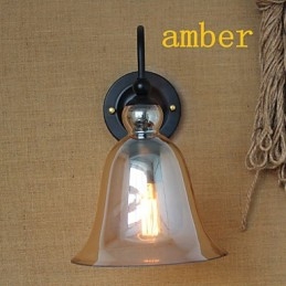 Amerikaanse landelijke landelijke pastorale minimalistische woonkamer hal versierde glazen wandlamp