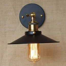 Retro Minimalistische Industriële Stijl Villa Voor Het Kerkpad Paraplu Zwarte Jurk Versierde Muur