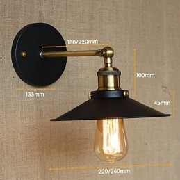 Retro Minimalistische Industriële Stijl Villa Voor Het Kerkpad Paraplu Zwarte Jurk Versierde Muur