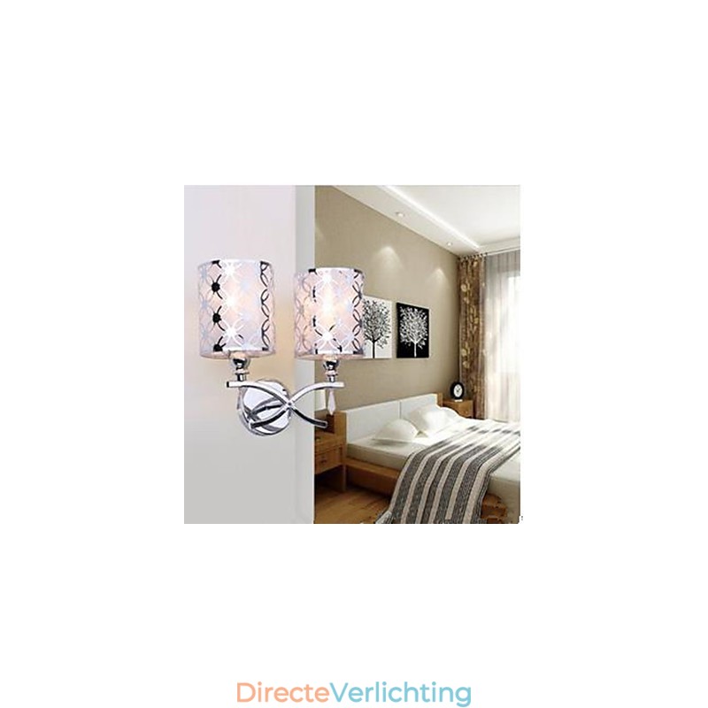 De twee wandlampen