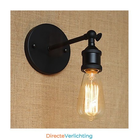 Amerikaans restaurant Bar Café Nachtkastje Gangpad Minimalistische Zwarte Smeedijzeren Wandlamp Amerikaans restaurant Bar Café Nachtkastje Gangpad Minimalistische Zwarte Smeedijzeren Wandlamp