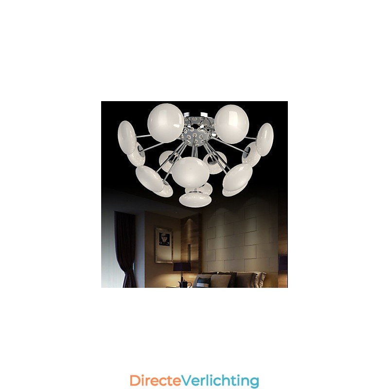 ModernYestaurant Lamp Eenvoudige Ronde Glazen Kunst Hanglamp Europese Stijl