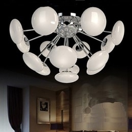 ModernYestaurant Lamp Eenvoudige Ronde Glazen Kunst Hanglamp Europese Stijl