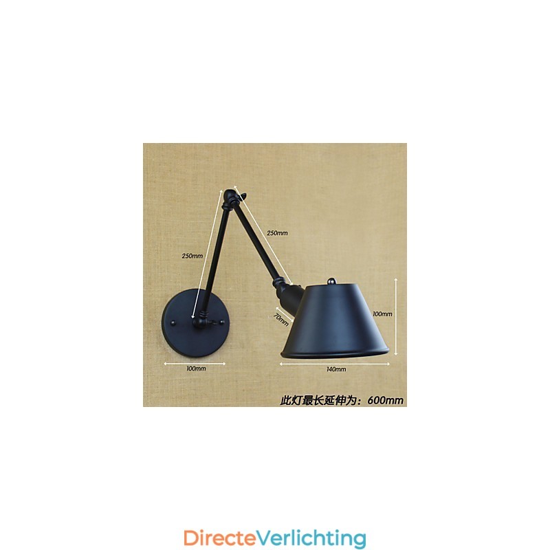Industriële Lucht Creatieve Persoonlijkheid Lange Arm Bar Café Eenvoudig Gedecoreerde Decoratieve Wandlamp