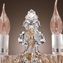 Elegante kristallen wandlamp met 2 lampen