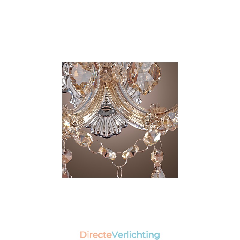 Elegante kristallen wandlamp met 2 lampen