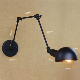 Retro Industriële Stijl Gangpad Trappen Gang Lange Arm Wandlamp Smeedijzer Balkon Restaurant Bar