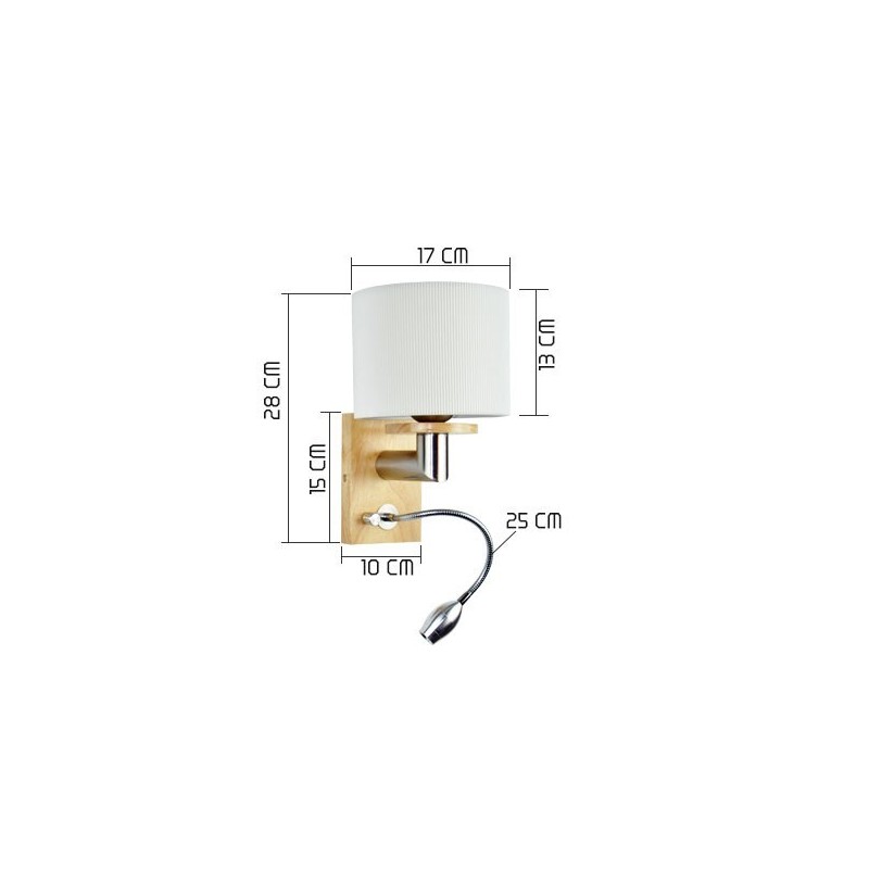 Wandlamp Een Licht met Leeslamp