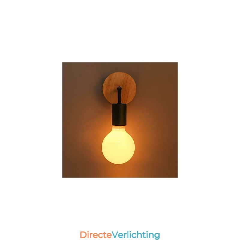 110V 220V IRON Edison Binnen Wandlamp Gang Trappenhuizen Wandlamp Bollamp Armatuur Zwart Wit