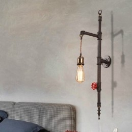 De pijpenwand van de landelijke creatieve retro raket wandlamp