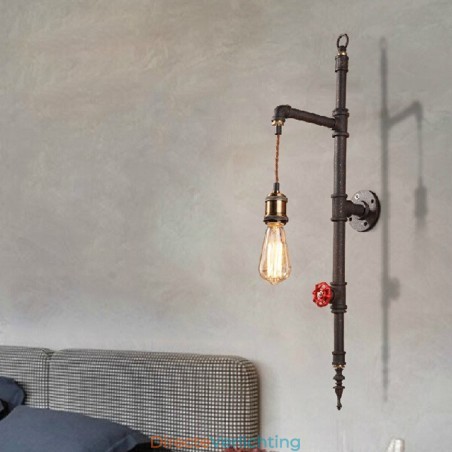 De pijpenwand van de landelijke creatieve retro raket wandlamp De pijpenwand van de landelijke creatieve retro raket wandlamp