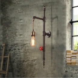 De pijpenwand van de landelijke creatieve retro raket wandlamp