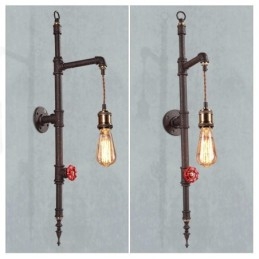De pijpenwand van de landelijke creatieve retro raket wandlamp