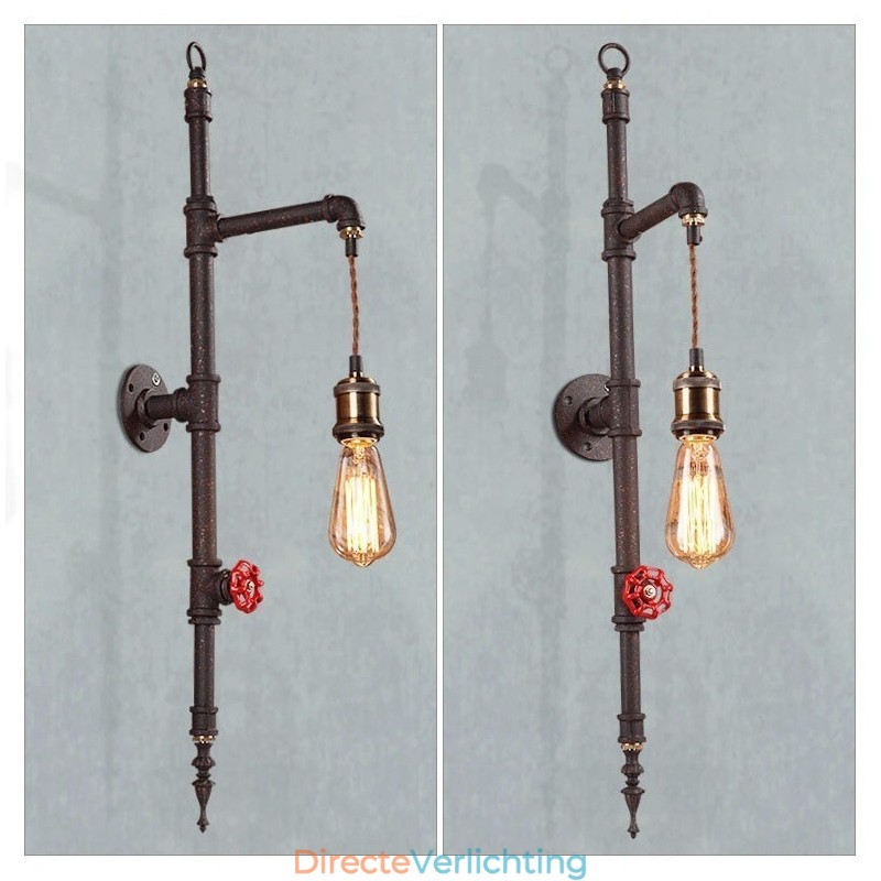 De pijpenwand van de landelijke creatieve retro raket wandlamp
