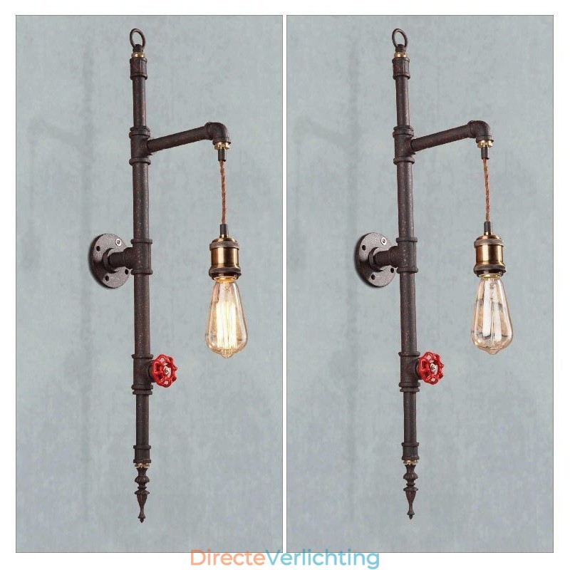 De pijpenwand van de landelijke creatieve retro raket wandlamp