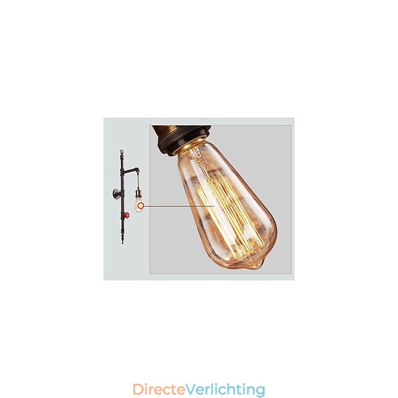 De pijpenwand van de landelijke creatieve retro raket wandlamp