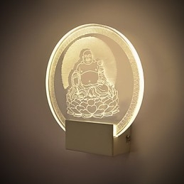 Acryl Wandlamp PVC Lamp Licht Chip Modern Hedendaags Metaal