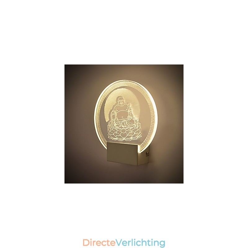 Acryl Wandlamp PVC Lamp Licht Chip Modern Hedendaags Metaal
