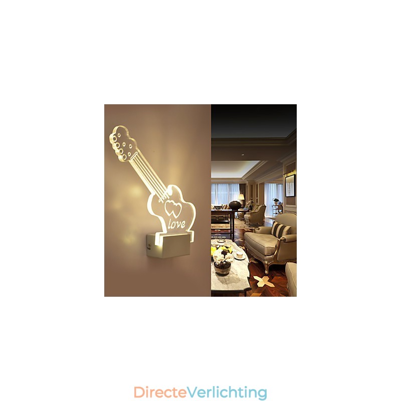 Acryl Wandlamp PVC Lamp Licht Modern Hedendaags Metaal