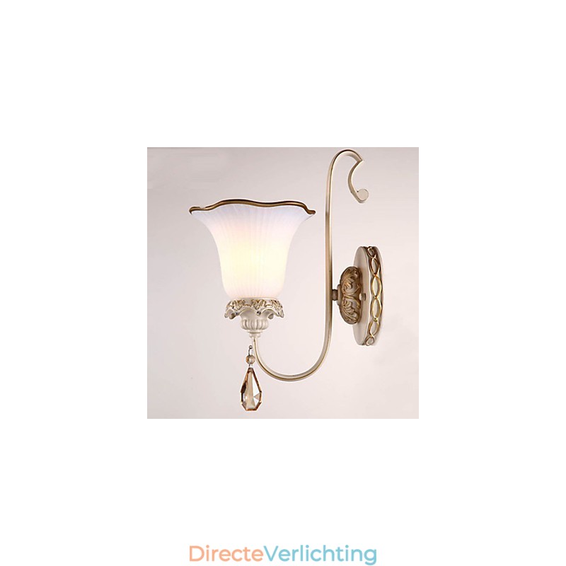 Europa Type Herstel van oude manieren Smeedijzeren slaapkamer wandlamp licht