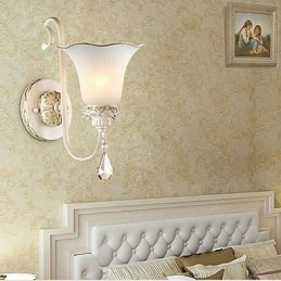 Europa Type Herstel van oude manieren Smeedijzeren slaapkamer wandlamp licht