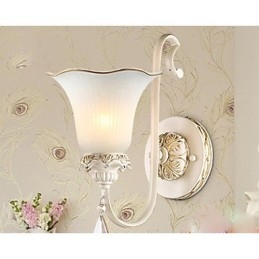 Europa Type Herstel van oude manieren Smeedijzeren slaapkamer wandlamp licht