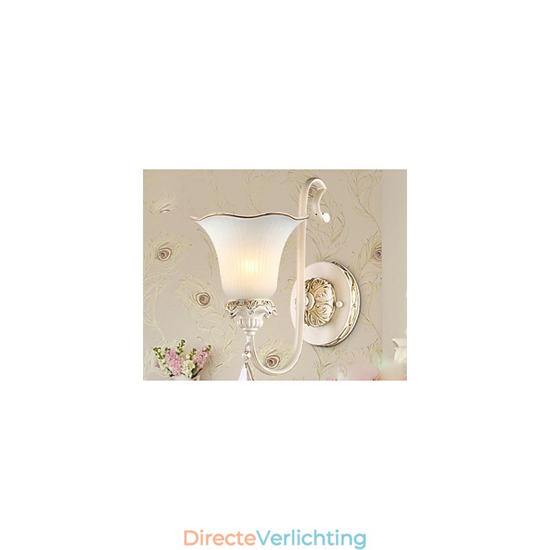 Europa Type Herstel van oude manieren Smeedijzeren slaapkamer wandlamp licht
