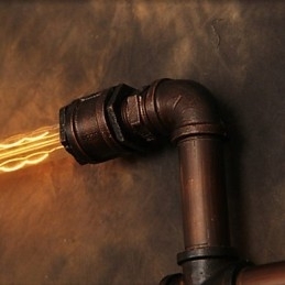 Wandlamp Wandlampen 6 Lampen Brons Afwerking Industriële Stijl Rustieke Lodge Metaal