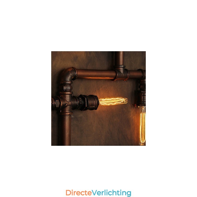 Wandlamp Wandlampen 6 Lampen Brons Afwerking Industriële Stijl Rustieke Lodge Metaal