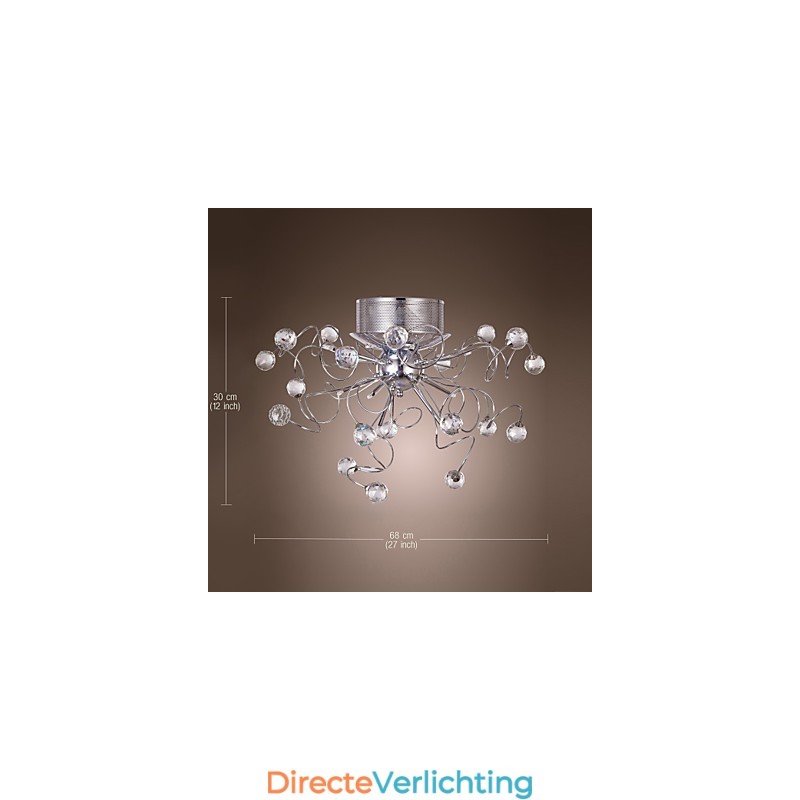Kroonluchter Kristal Modern Design Living 9 Lampen