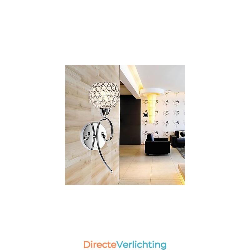 Kristallen wandlamp 1 licht creatief ijzer schilderij