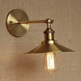 Minimalistische industriële stijl villa retro koperen decoratieve paraplu's voor de kerk gangpad muur
