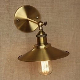 Minimalistische industriële stijl villa retro koperen decoratieve paraplu's voor de kerk gangpad muur