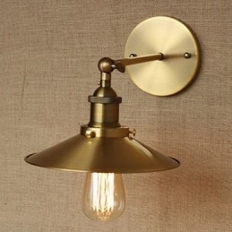 Minimalistische industriële stijl villa retro koperen decoratieve paraplu's voor de kerk gangpad muur