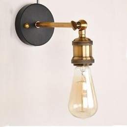 Koperen kop wandlamp