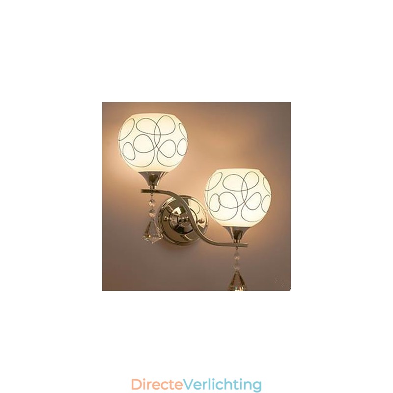 Kristallen wandlamp