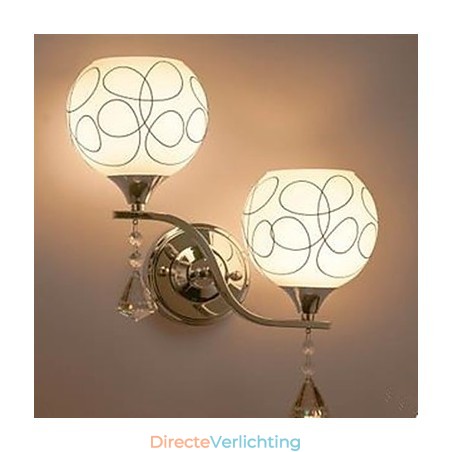 Kristallen wandlamp