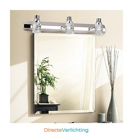 Moderne wandlamp met glazen bubbelkap, spiegelfrontstijl Moderne wandlamp met glazen bubbelkap, spiegelfrontstijl