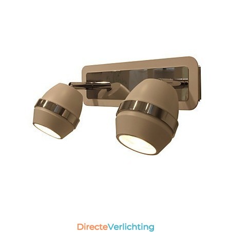 Moderne bolvormige chromen wandlampen badkamerverlichting met 2 lampen Moderne bolvormige chromen wandlampen badkamerverlichting met 2 lampen