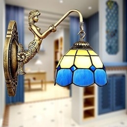 Europa Type Herstellende Oude Manieren Wandlamp Creatieve Mediterrane Glazen Lampen